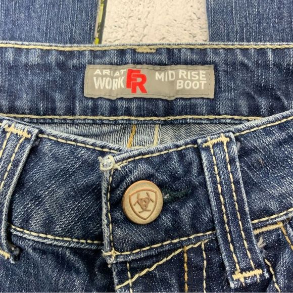 COPY - ARIAT Fr Flame Resistant Work Jeans mid rise boot cut - Picture 4 of 8
